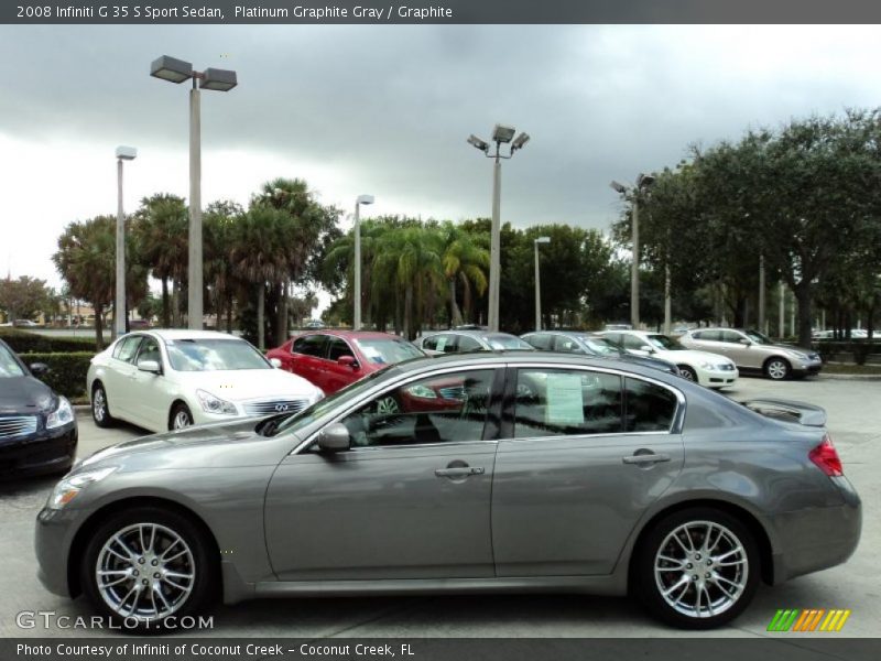 Platinum Graphite Gray / Graphite 2008 Infiniti G 35 S Sport Sedan