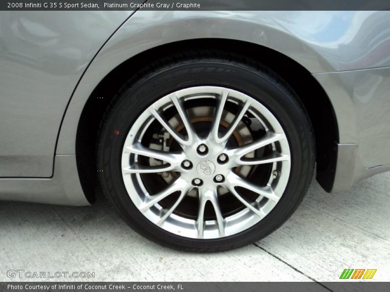 Platinum Graphite Gray / Graphite 2008 Infiniti G 35 S Sport Sedan