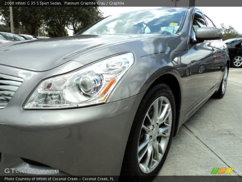 Platinum Graphite Gray / Graphite 2008 Infiniti G 35 S Sport Sedan