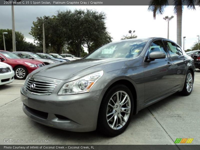 Platinum Graphite Gray / Graphite 2008 Infiniti G 35 S Sport Sedan