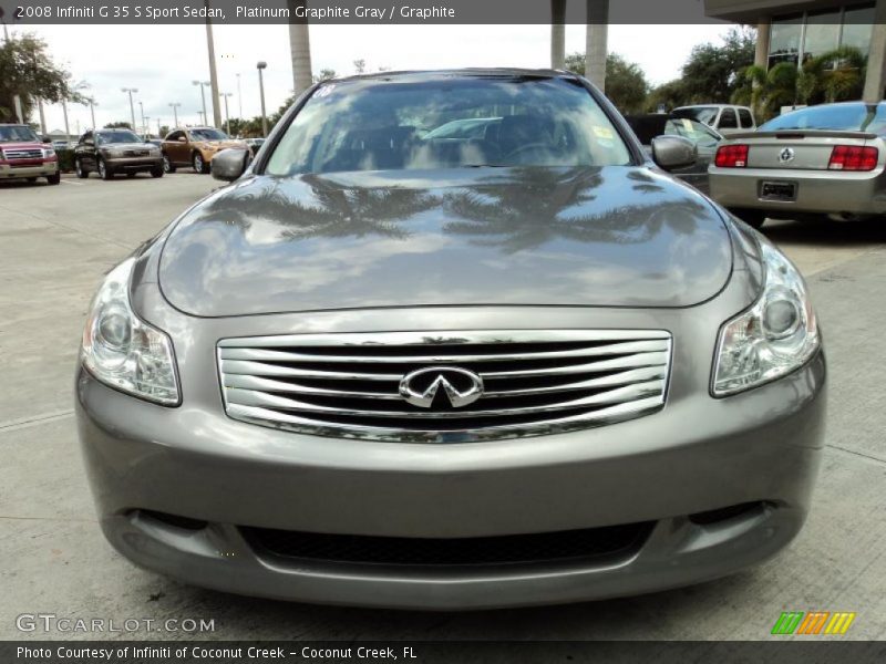 Platinum Graphite Gray / Graphite 2008 Infiniti G 35 S Sport Sedan