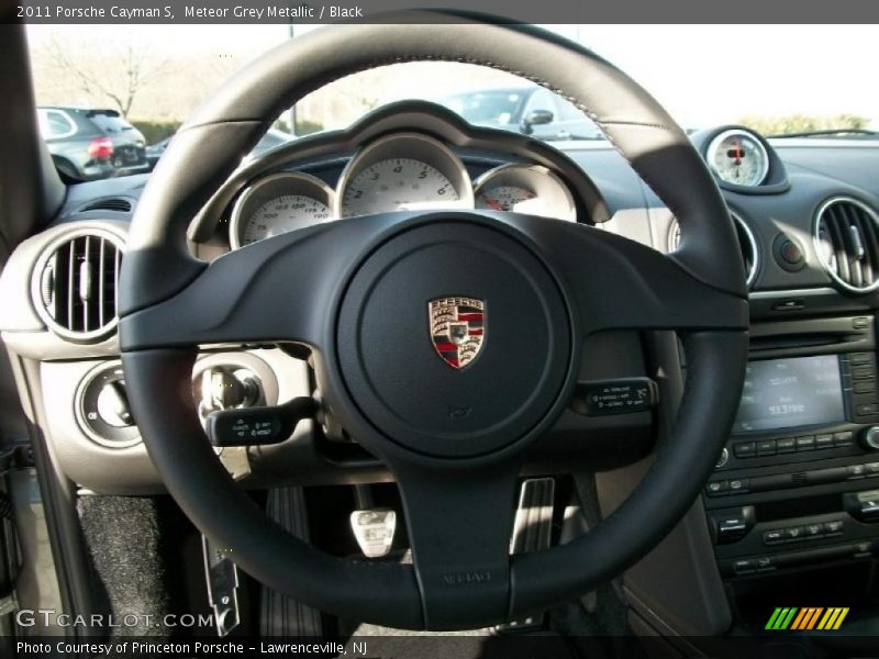 Meteor Grey Metallic / Black 2011 Porsche Cayman S