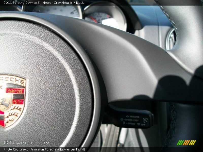 Meteor Grey Metallic / Black 2011 Porsche Cayman S