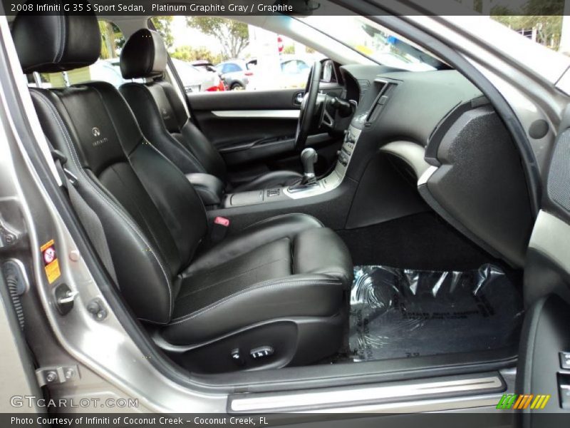Platinum Graphite Gray / Graphite 2008 Infiniti G 35 S Sport Sedan