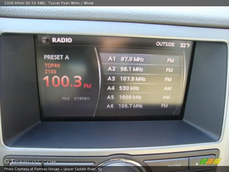Tuscan Pearl White / Wheat 2008 Infiniti QX 56 4WD
