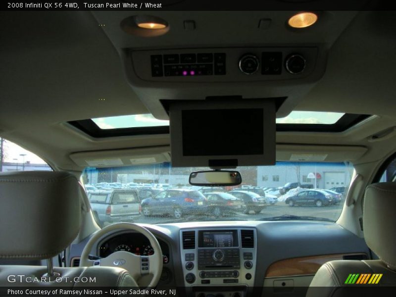 Tuscan Pearl White / Wheat 2008 Infiniti QX 56 4WD