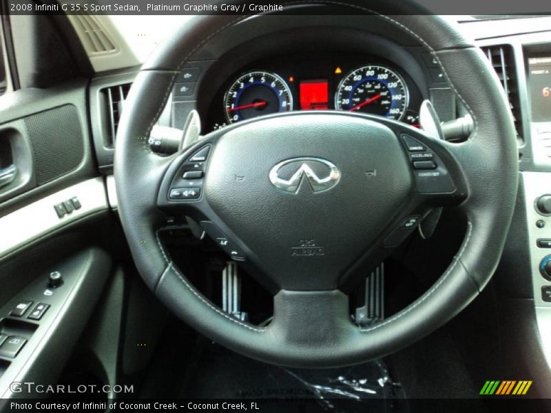 Platinum Graphite Gray / Graphite 2008 Infiniti G 35 S Sport Sedan