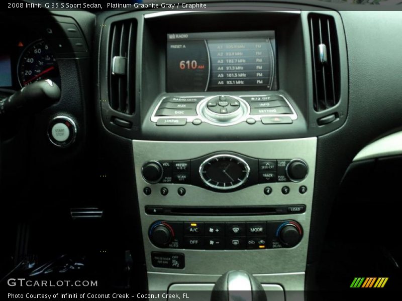 Platinum Graphite Gray / Graphite 2008 Infiniti G 35 S Sport Sedan