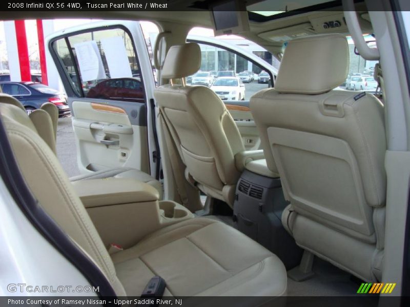Tuscan Pearl White / Wheat 2008 Infiniti QX 56 4WD