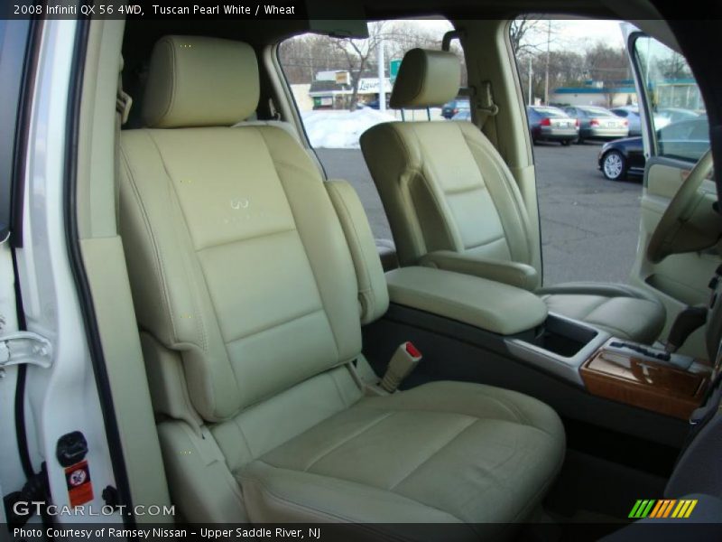 Tuscan Pearl White / Wheat 2008 Infiniti QX 56 4WD