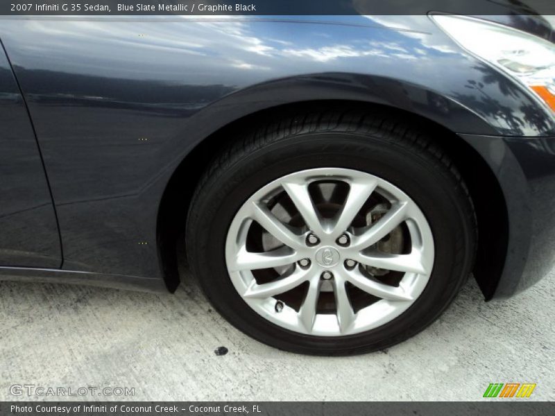 Blue Slate Metallic / Graphite Black 2007 Infiniti G 35 Sedan