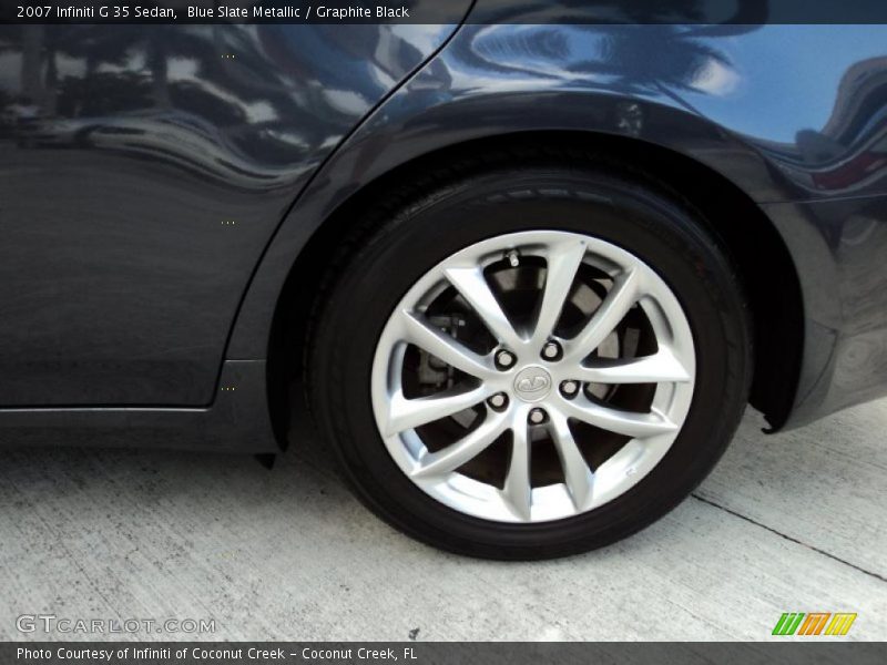 Blue Slate Metallic / Graphite Black 2007 Infiniti G 35 Sedan