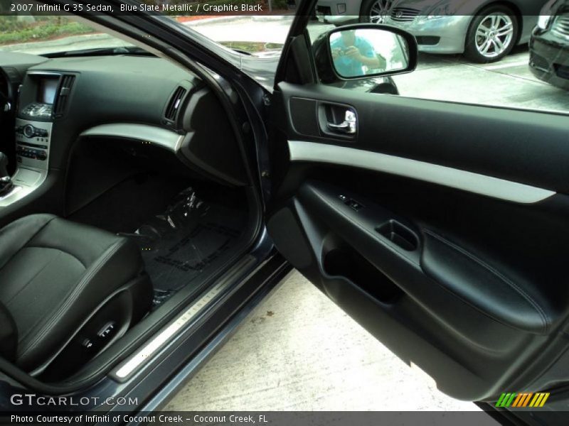 Blue Slate Metallic / Graphite Black 2007 Infiniti G 35 Sedan