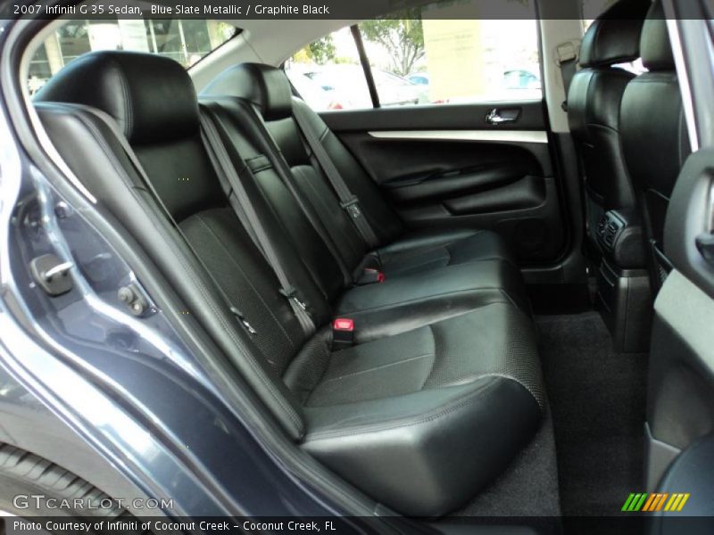 Blue Slate Metallic / Graphite Black 2007 Infiniti G 35 Sedan