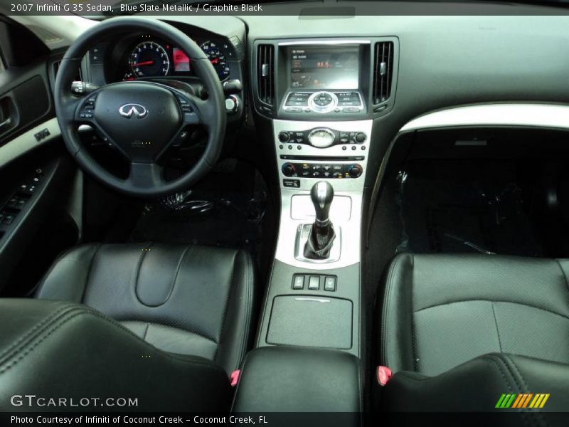 Blue Slate Metallic / Graphite Black 2007 Infiniti G 35 Sedan