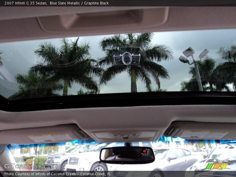 Blue Slate Metallic / Graphite Black 2007 Infiniti G 35 Sedan