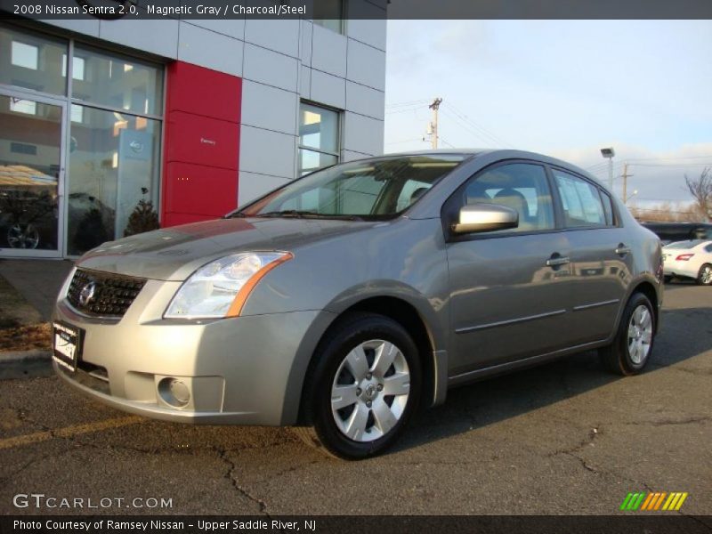 Magnetic Gray / Charcoal/Steel 2008 Nissan Sentra 2.0