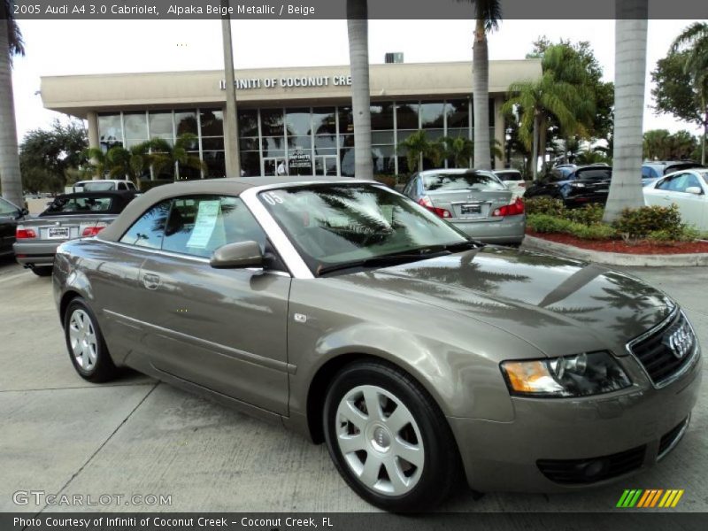 Alpaka Beige Metallic / Beige 2005 Audi A4 3.0 Cabriolet