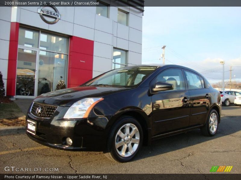 Super Black / Charcoal/Steel 2008 Nissan Sentra 2.0