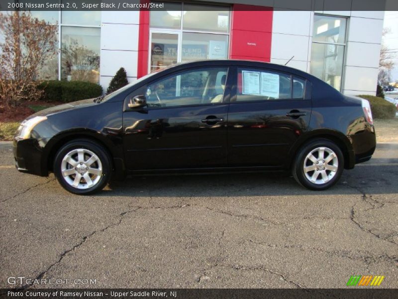 Super Black / Charcoal/Steel 2008 Nissan Sentra 2.0