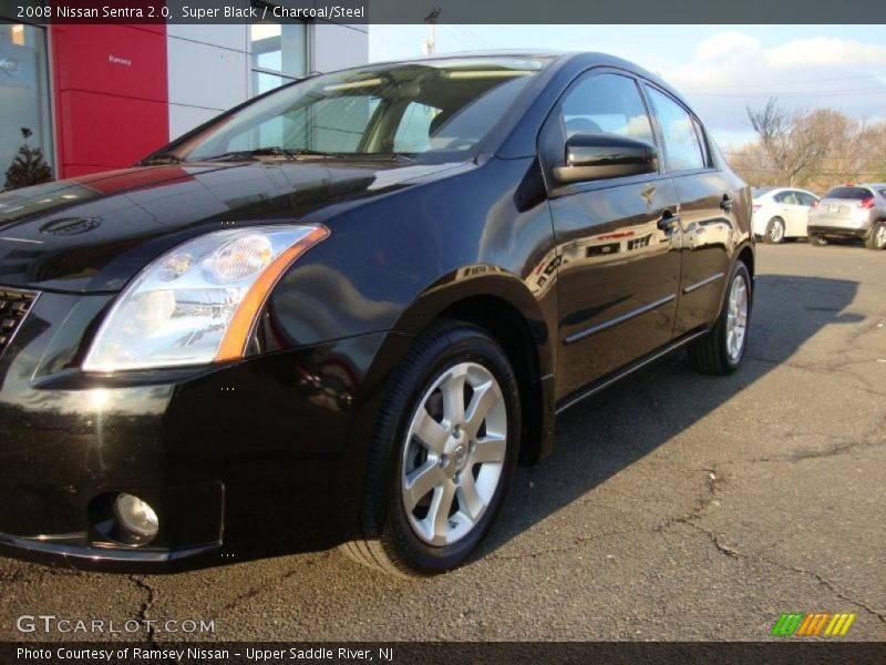 Super Black / Charcoal/Steel 2008 Nissan Sentra 2.0
