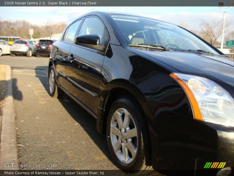 Super Black / Charcoal/Steel 2008 Nissan Sentra 2.0