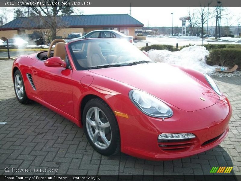Guards Red / Sand Beige 2011 Porsche Boxster