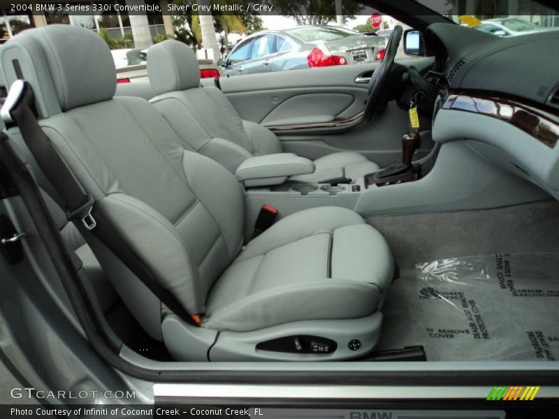 Silver Grey Metallic / Grey 2004 BMW 3 Series 330i Convertible