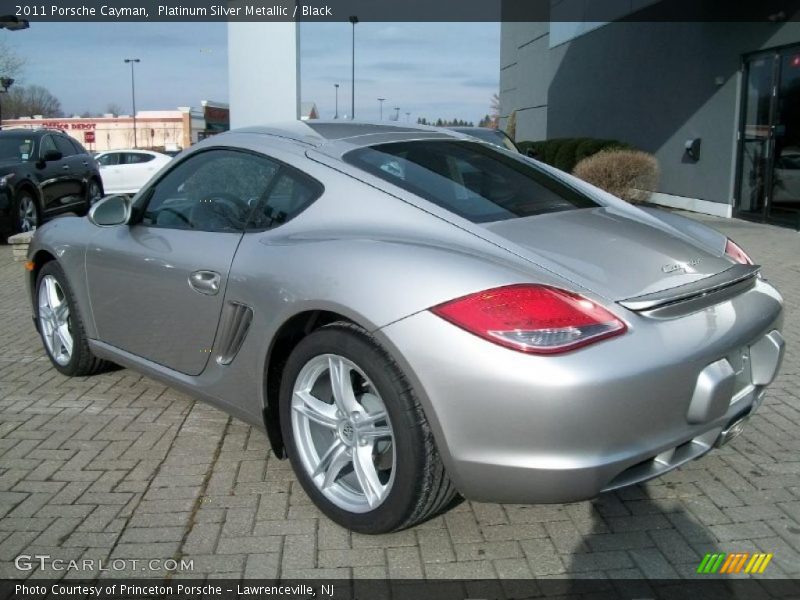 Platinum Silver Metallic / Black 2011 Porsche Cayman