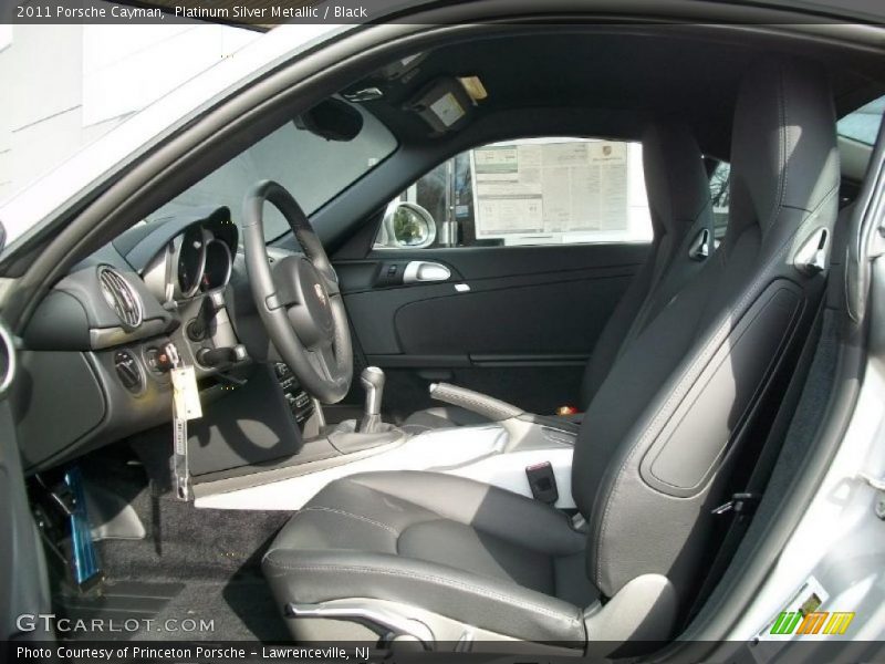 Platinum Silver Metallic / Black 2011 Porsche Cayman