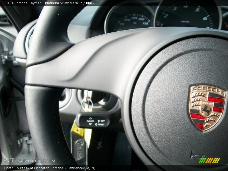 Platinum Silver Metallic / Black 2011 Porsche Cayman