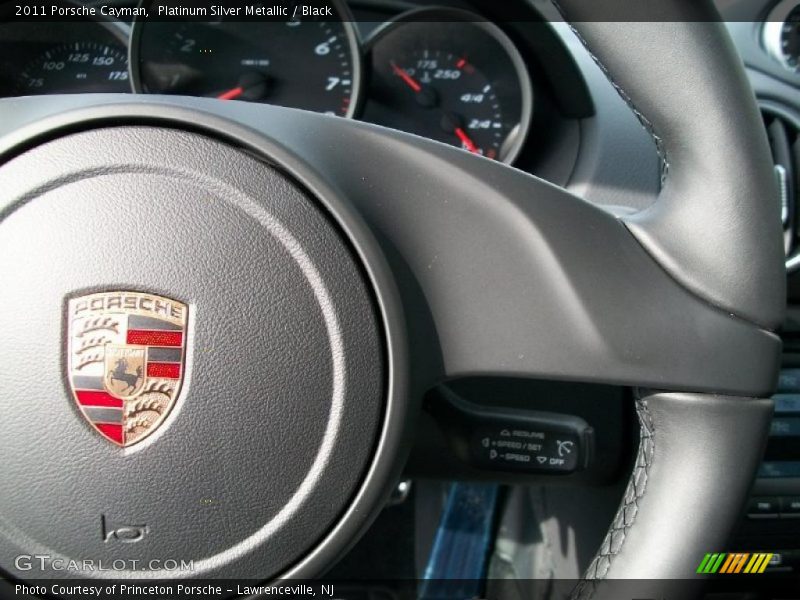 Platinum Silver Metallic / Black 2011 Porsche Cayman