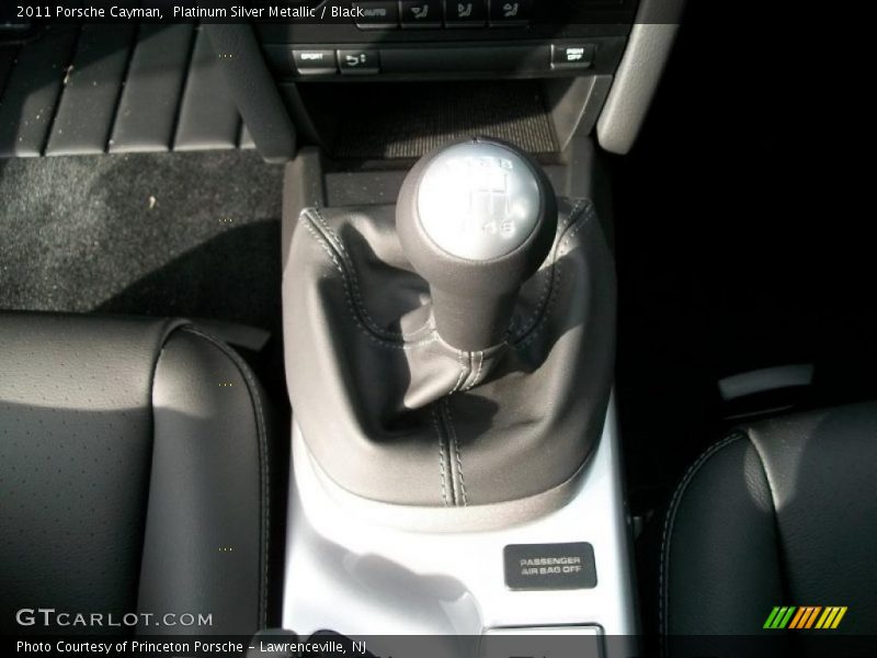 Platinum Silver Metallic / Black 2011 Porsche Cayman