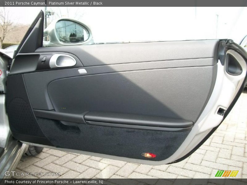Platinum Silver Metallic / Black 2011 Porsche Cayman