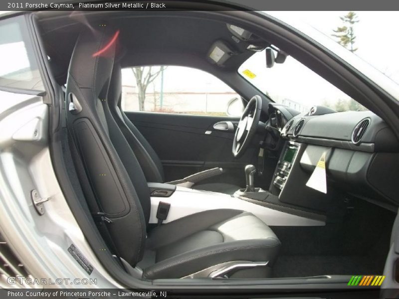 Platinum Silver Metallic / Black 2011 Porsche Cayman