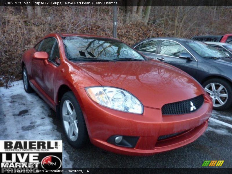 Rave Red Pearl / Dark Charcoal 2009 Mitsubishi Eclipse GS Coupe