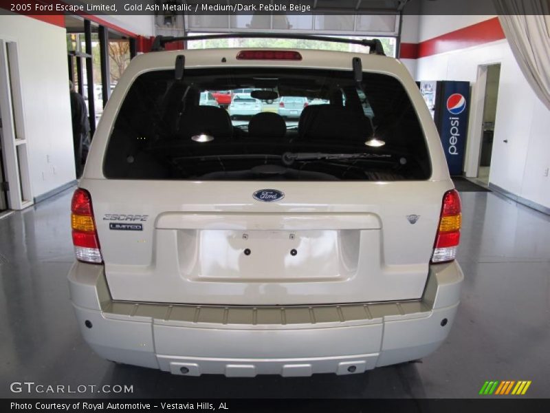 Gold Ash Metallic / Medium/Dark Pebble Beige 2005 Ford Escape Limited
