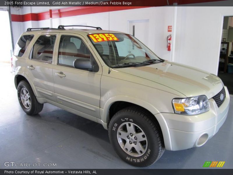 Gold Ash Metallic / Medium/Dark Pebble Beige 2005 Ford Escape Limited