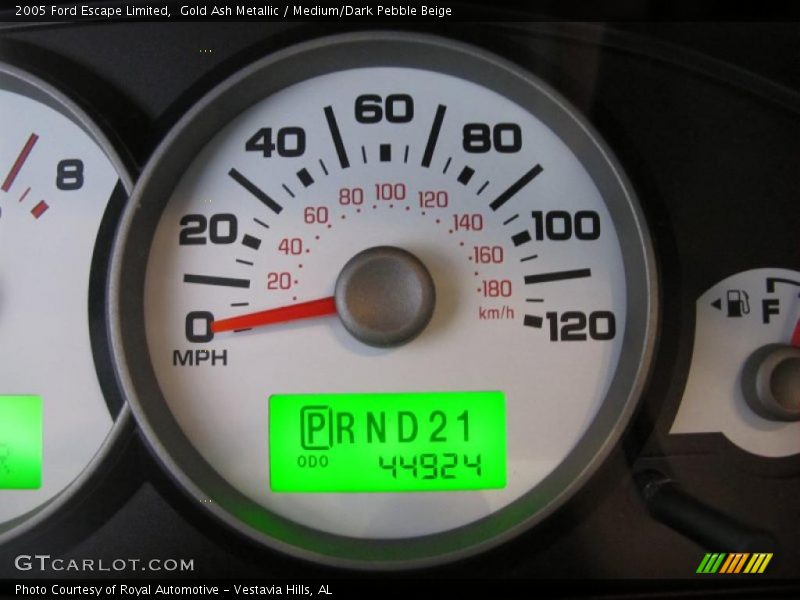 Gold Ash Metallic / Medium/Dark Pebble Beige 2005 Ford Escape Limited