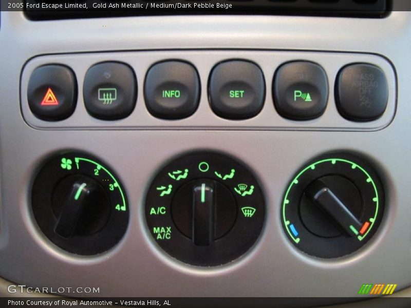 Controls of 2005 Escape Limited