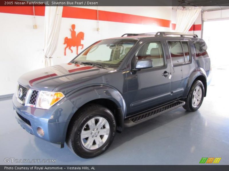 Silverton Blue Pearl / Desert 2005 Nissan Pathfinder LE