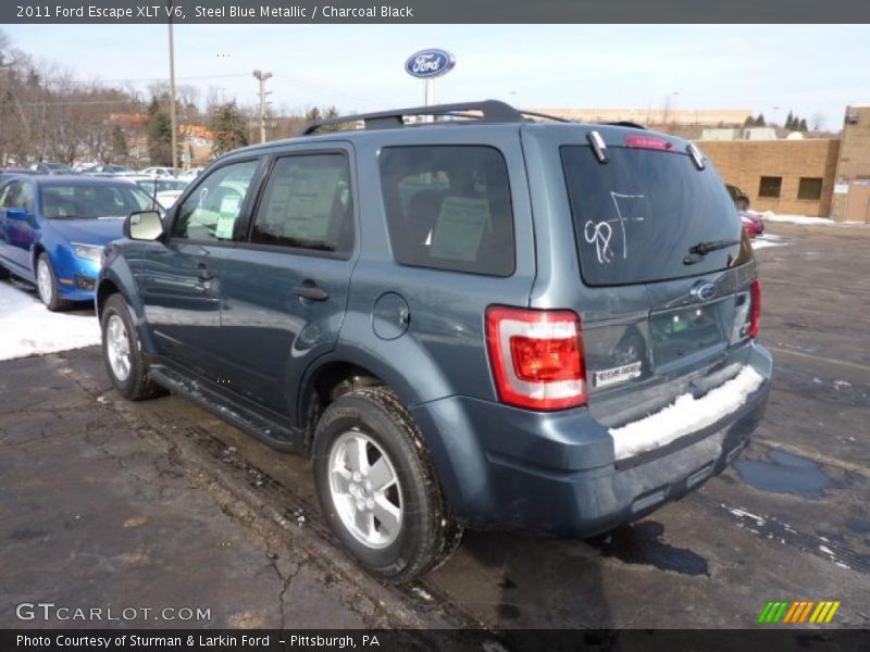 Steel Blue Metallic / Charcoal Black 2011 Ford Escape XLT V6