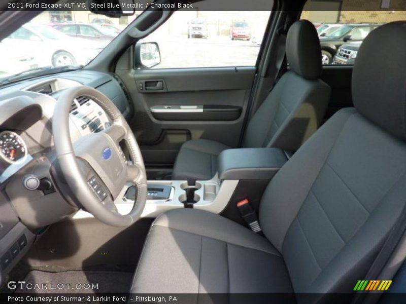 Steel Blue Metallic / Charcoal Black 2011 Ford Escape XLT V6