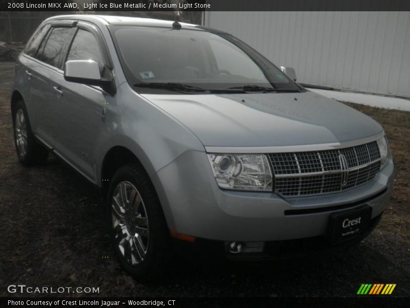 Light Ice Blue Metallic / Medium Light Stone 2008 Lincoln MKX AWD