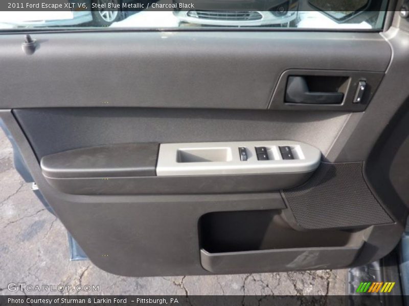 Steel Blue Metallic / Charcoal Black 2011 Ford Escape XLT V6