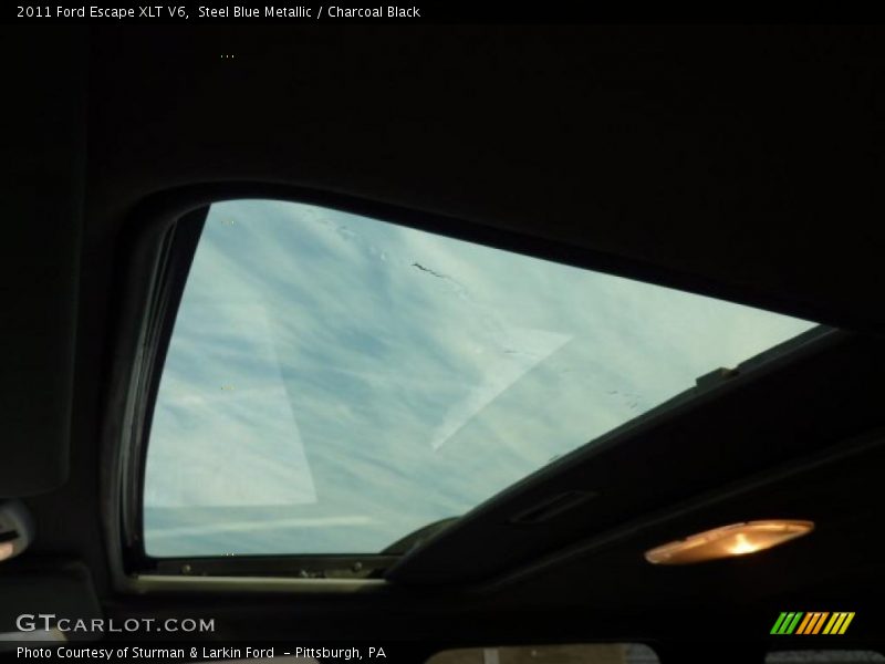 Steel Blue Metallic / Charcoal Black 2011 Ford Escape XLT V6