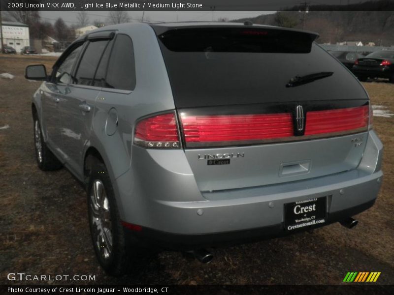 Light Ice Blue Metallic / Medium Light Stone 2008 Lincoln MKX AWD