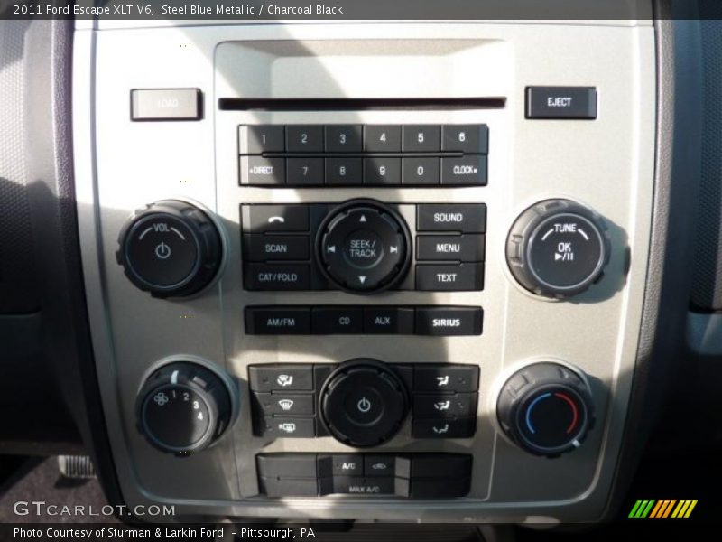 Steel Blue Metallic / Charcoal Black 2011 Ford Escape XLT V6