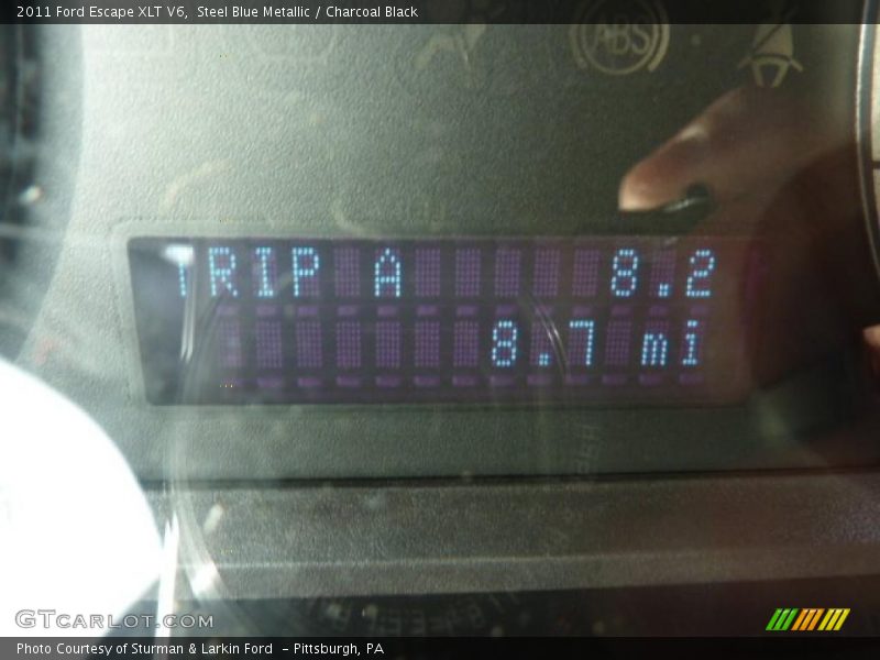 Steel Blue Metallic / Charcoal Black 2011 Ford Escape XLT V6