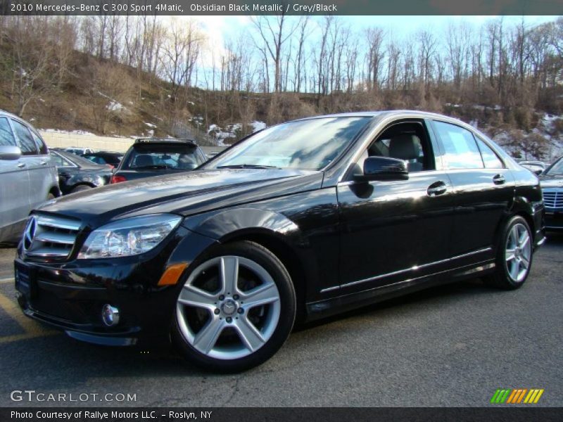 Obsidian Black Metallic / Grey/Black 2010 Mercedes-Benz C 300 Sport 4Matic